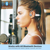 SYB SonicPulse Open - Ear Bone Conduction Headphones - GrayMyBat Pro